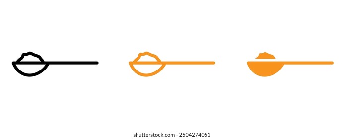full spoon icon web design in vector