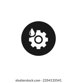 Full Synthetic oil icon or Full Synthetic oil vector isolated in flat style. Full Synthetic oil icon for apps, websites, product packaging design element and more.