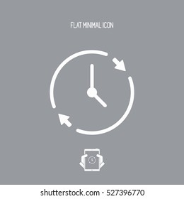 Full time concept - Vector icon
