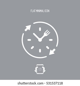 Full time food services - Vector web icon