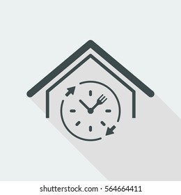 Full time food services - Vector web icon