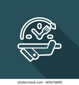 Full time food services - Vector web icon