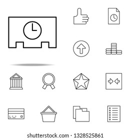 full time icon. Web icons universal set for web and mobile