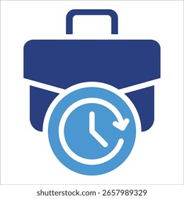Full Time Job Icon Element For Design