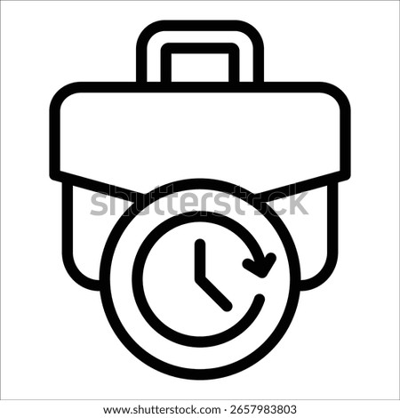 Full Time Job Icon Element For Design