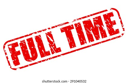 Full time red stamp text on white