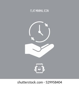 Full time services - Minimal modern icon