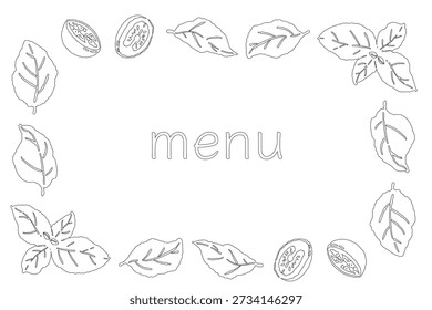Full Tomato Border Menu Card