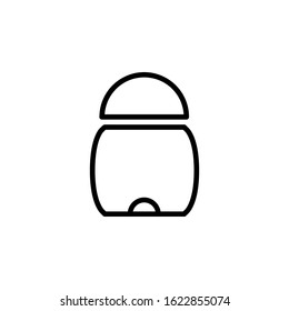 full trash icon design line style. Perfect for application, web, logo and presentation template
