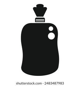 Full trash plastic bag icon simple vector. Urban ecological. Package junk