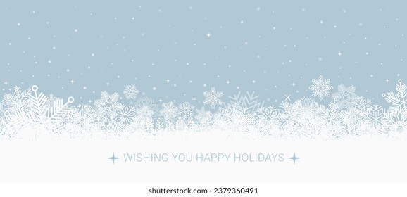 Full Vector Christmas snowflakes background Texture