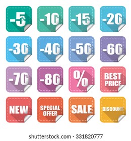 Full vector set of isolated price labels