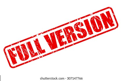 Full version red stamp text on white