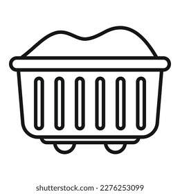 Full wagon icon outline vector. Metro train. Metro public