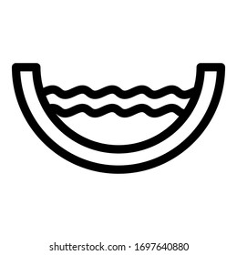 Icono de alcantarillado de agua completa. Contorno de icono de vector de alcantarillado de agua para diseño web aislado en fondo blanco