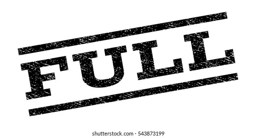 Full watermark stamp. Text tag between parallel lines with grunge design style. Rubber seal stamp with scratched texture. Vector black color ink imprint on a white background.