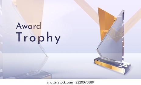 full white background glass cup vector design. audition award trophy. luxury glass trophy for the prize winners of competing auditions