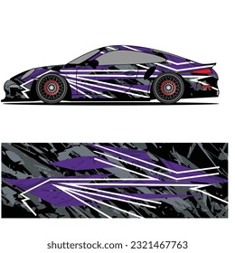 
Full wrap racing car abstract vinyl sticker graphics kit 