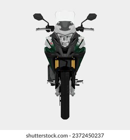 Fullbody Vector Adventure Bike CB150X Green