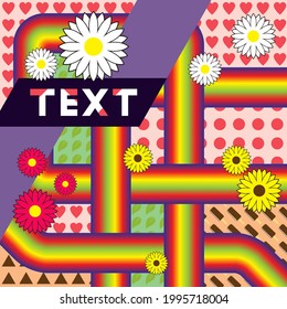 A fullcolor background with beautiful floral ornament