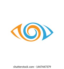 Fullcolor Eye Logo Design Template.