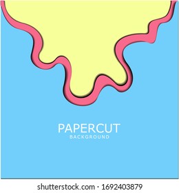 A full-color sweet papercut background