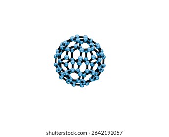  fullerene icon 3d illustration render