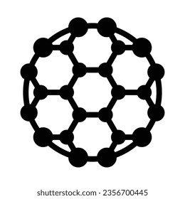 Fullerene Vector Glyph Icon For Personal And Commercial Use.
