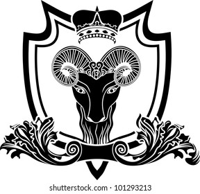 Fullface ram shield with crown