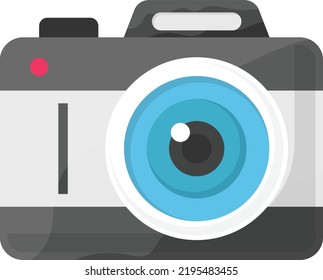 Full-frame Dslr Cam Vector Icon Design, Glamour And Beauty Symbol, Haute Couture Sign, Fashion Show And Exhibition Stock Illustration, Camera For High Fashion Photography Concept