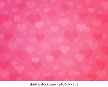 Full-scale heart background material pink