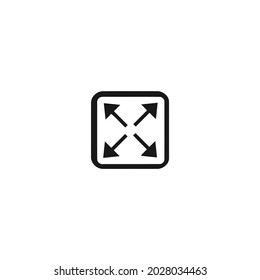 fullscreen black icon isolated white background, for web, app, and presentation 