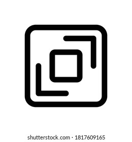 Fullscreen (Camera) icon outline vector