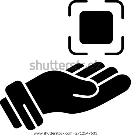 Fullscreen Glyph Style Icon Design