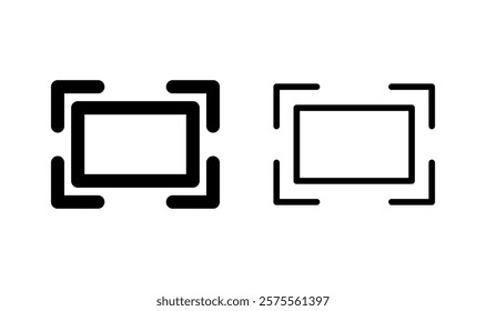 Fullscreen Icon logo design. Expand to full screen sign and symbol. Arrows symbol