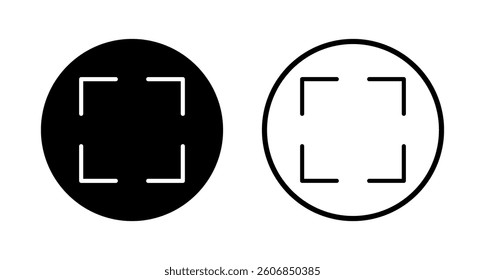 Fullscreen Icon logo design. Expand to full screen sign and symbol. Arrows symbol