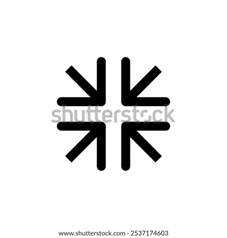 Fullscreen Icon logo design. Expand to full screen sign and symbol. Arrows symbol