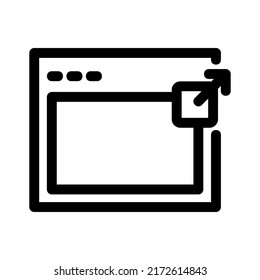 fullscreen icon or logo isolated sign symbol vector illustration - high quality black style vector icons
