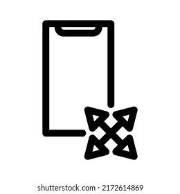 fullscreen icon or logo isolated sign symbol vector illustration - high quality black style vector icons
