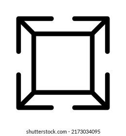 fullscreen icon or logo isolated sign symbol vector illustration - high quality black style vector icons
