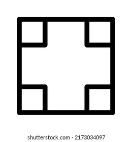 fullscreen icon or logo isolated sign symbol vector illustration - high quality black style vector icons
