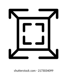 fullscreen icon or logo isolated sign symbol vector illustration - high quality black style vector icons
