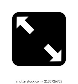 fullscreen icon or logo isolated sign symbol vector illustration - high quality black style vector icons
