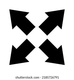 fullscreen icon or logo isolated sign symbol vector illustration - high quality black style vector icons
