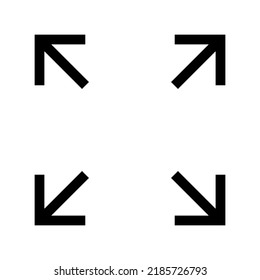 fullscreen icon or logo isolated sign symbol vector illustration - high quality black style vector icons

