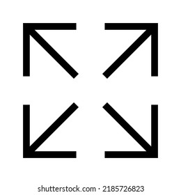 fullscreen icon or logo isolated sign symbol vector illustration - high quality black style vector icons
