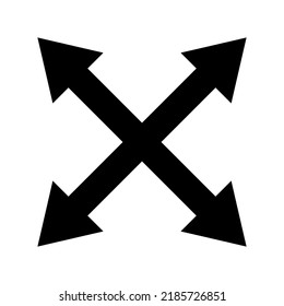 icono de pantalla completa o logotipo símbolo de signo aislado ilustración vectorial - iconos vectoriales de estilo negro de alta calidad
