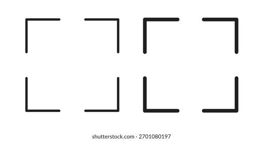 Vollbild-Symbol Umriss Konzeptsymbol mit editierbarem Strich auf Weiß