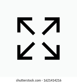 Fullscreen Icon. Sign & Symbol - Vector.