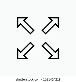 Fullscreen Icon. Sign & Symbol - Vector.